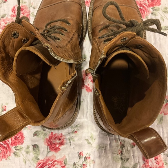 Johnston & Murphy Bryson Cap-Toe Tan Leather Handcrafted Boot 27-1388 Size 13 M main image 11